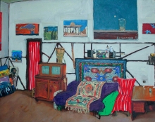 In The Workshop - oil, canvas